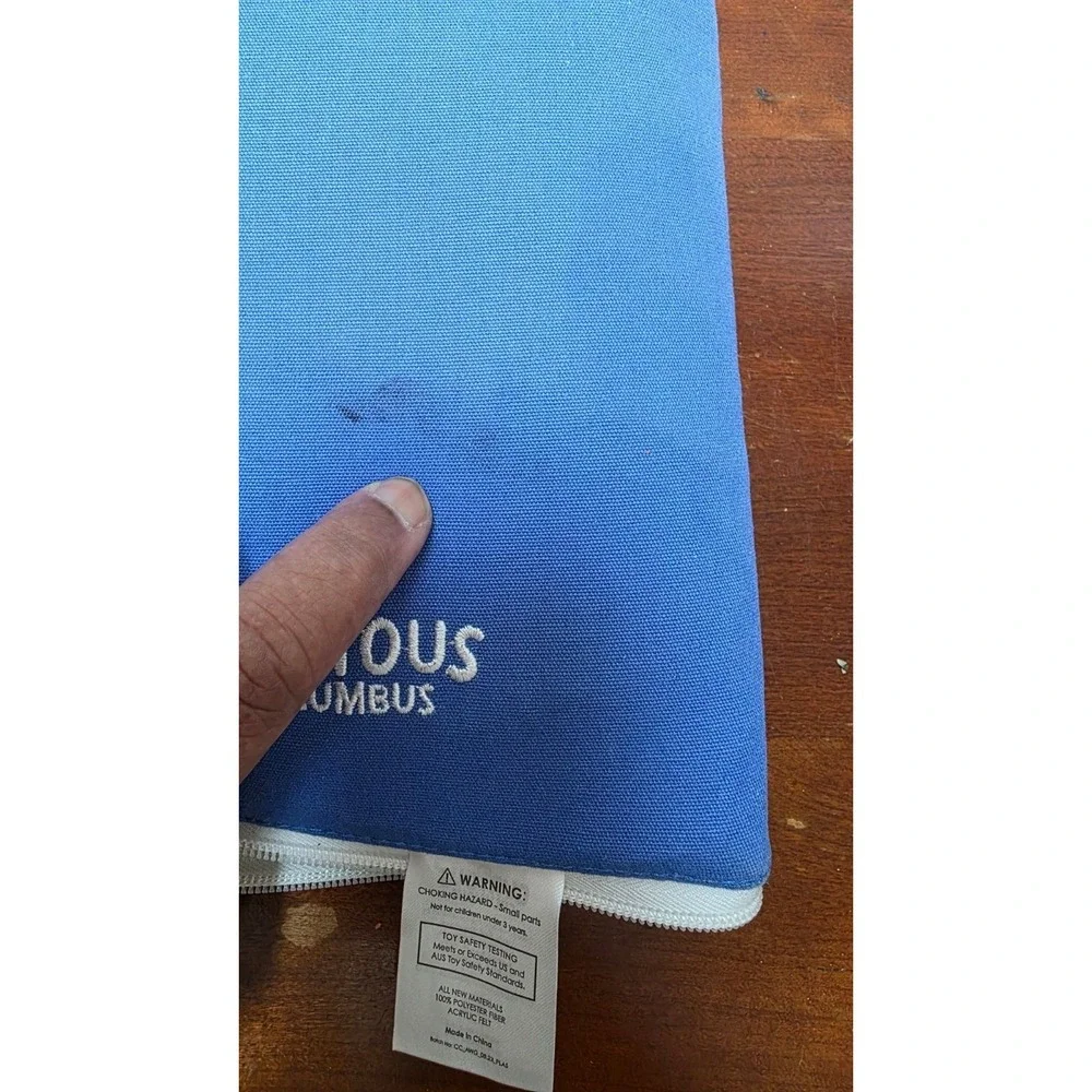 Curious Columbus Fabric Activity Book AWAY‎ WE GO Interactive Soft Travel Book